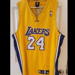 VINTAGE 2000's KOBE BRYANT LAKERS ADIDAS AUTHENTICS JERSEY FULLY STITCHED 54 XXL